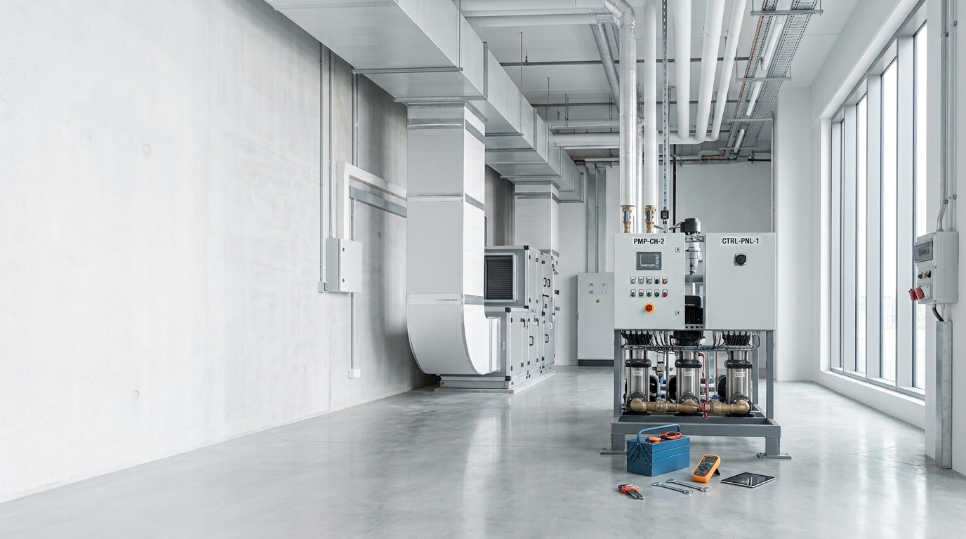 Commercial HVAC plant and ventilation equipment maintained by Spanex
